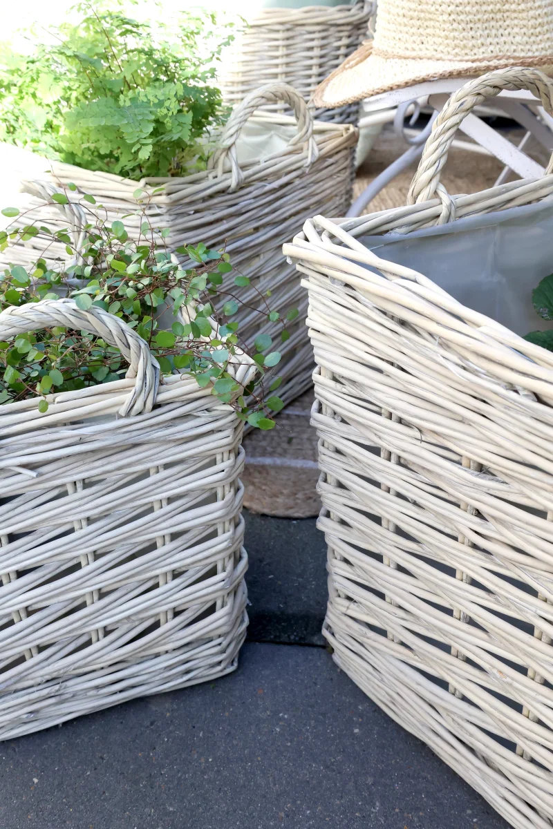 Chic Antique - Fransk Kurv m. Plastforing Sæt af 3, H33/Ø42 cm Natur - Billede 7