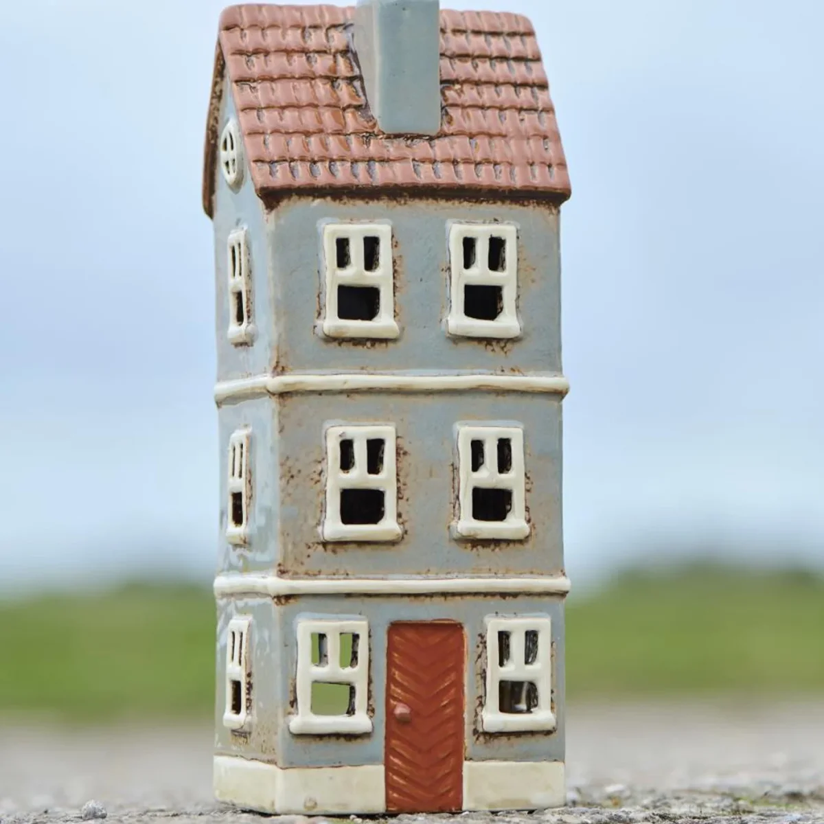 Ib Laursen - Hus t/fyrfadslys My Home Town rust dør - Billede 2