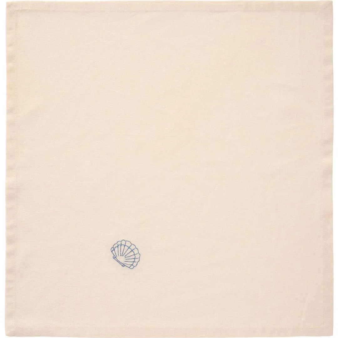 Ib Laursen - Stofserviet Atlantis m/musling butter cream - Billede 2