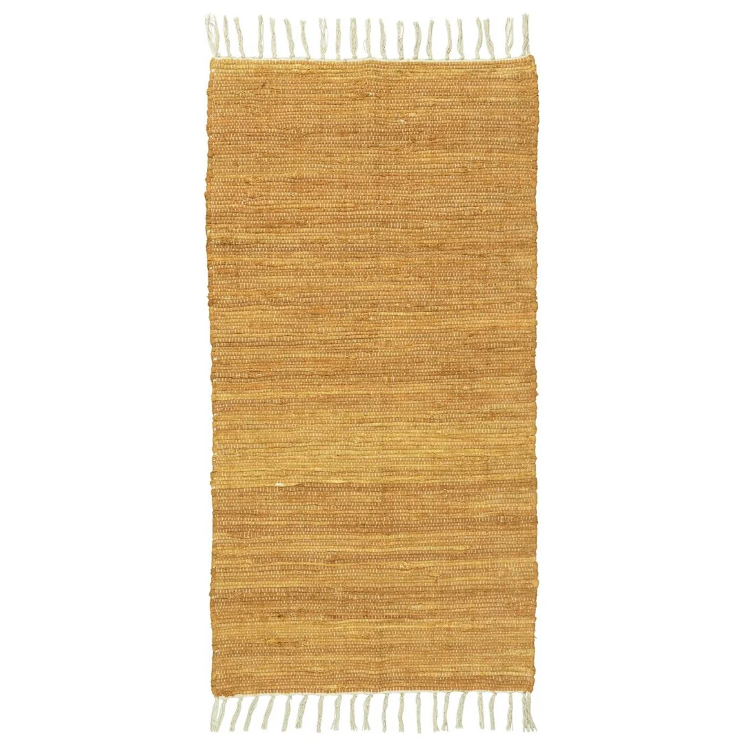 Ib Laursen - Kludetæppe – mustard 60x120 cm - Billede 2