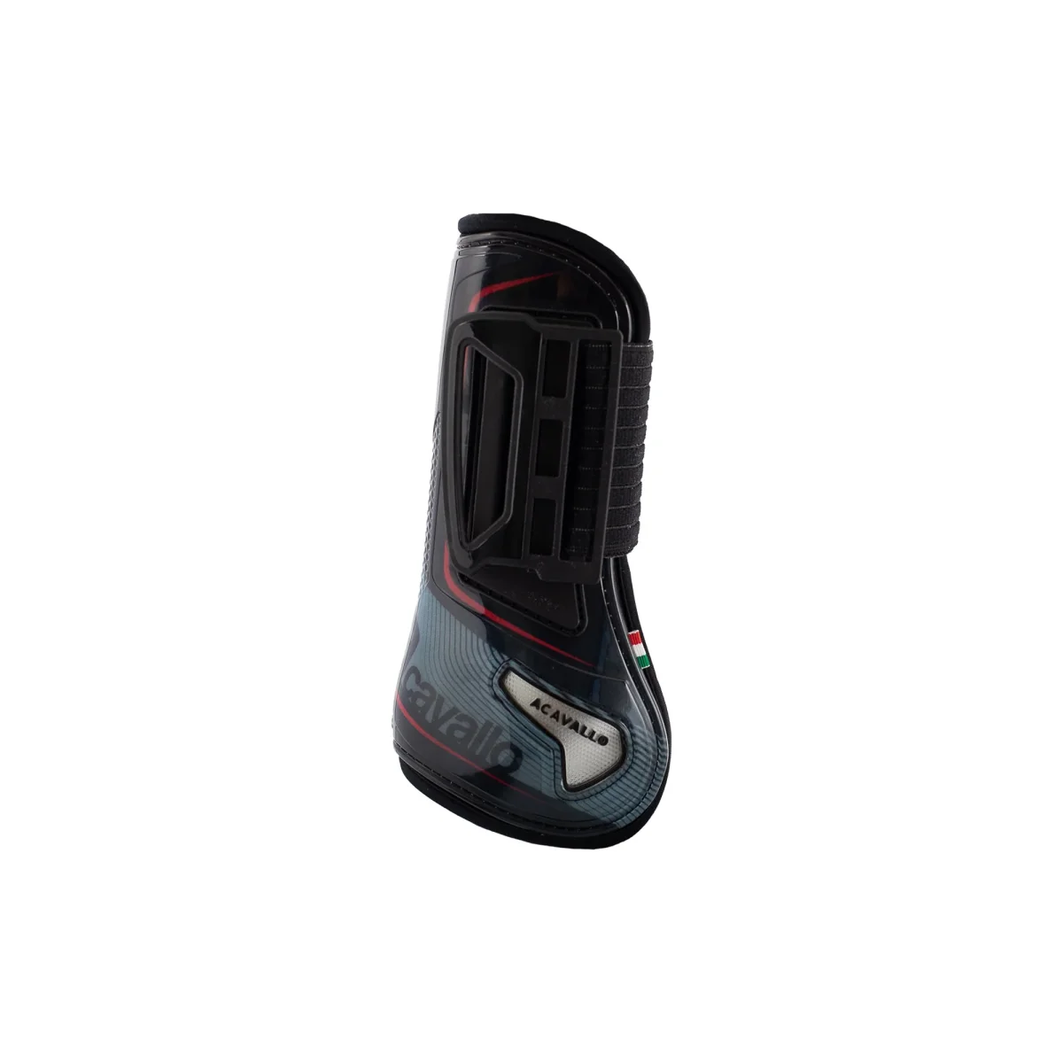 Serigr Opera Front Horse Boots Gel Lined - Black/Red - Billede 2