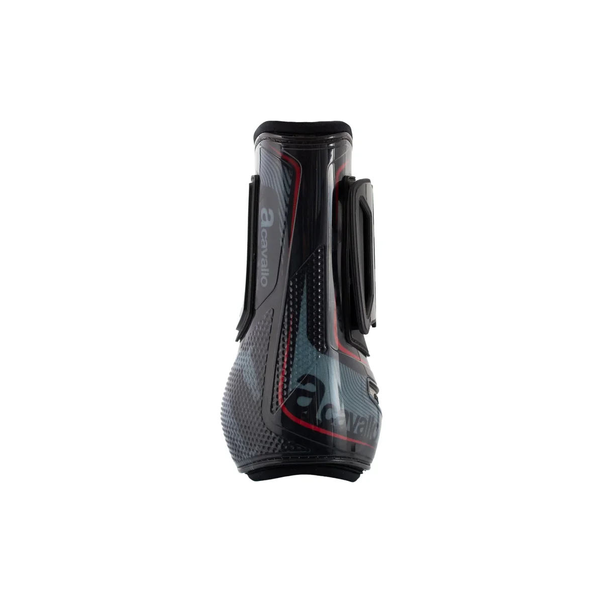 Serigr Opera Front Horse Boots Gel Lined - Black/Red - Billede 4