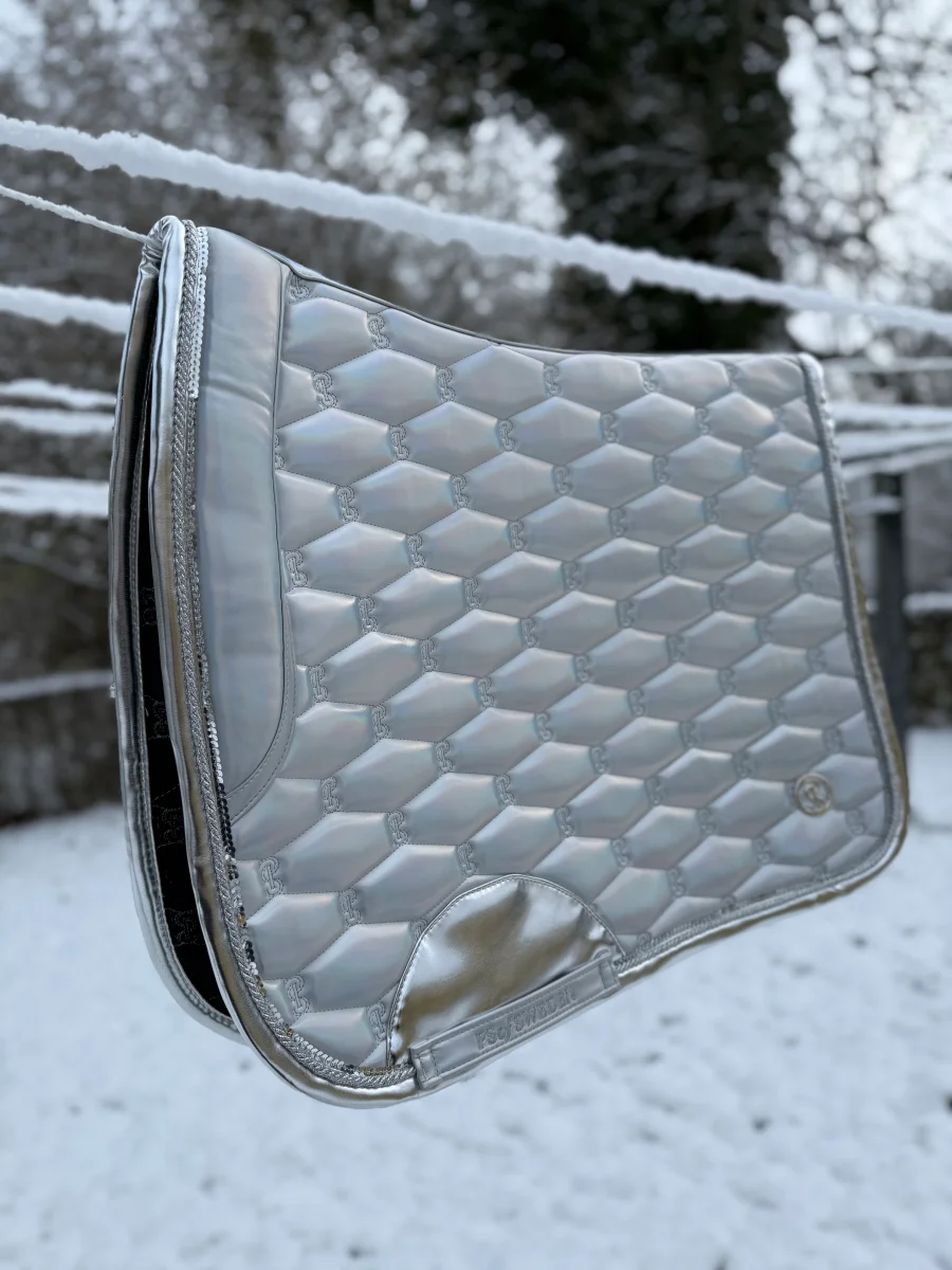 PS of Sweden Dressur Underlag - Dazzling Metallic Silver - Billede 4
