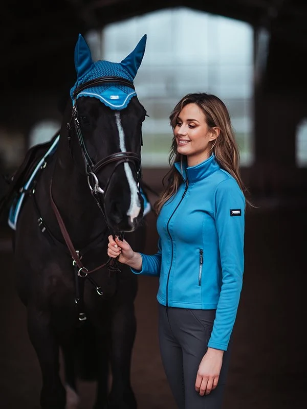 Equestrian Stockholm fleece jakke - Parisian Blue - Billede 3